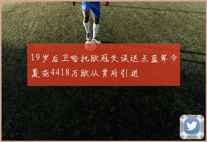 19岁后卫哈托欧冠失误送点蓝军今夏花4418万欧从贾府引进